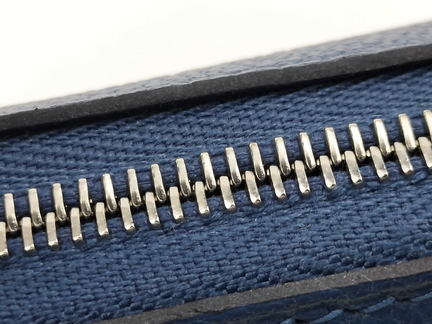 HERMES Bolide Mini Bolide Blue Tie Handbag with Stamped Silver Hardware