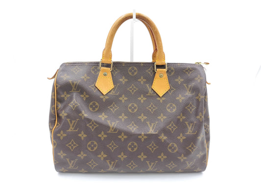 LOUIS VUITTON Monogram M41108 Speedy 30 Handbag with Lock
