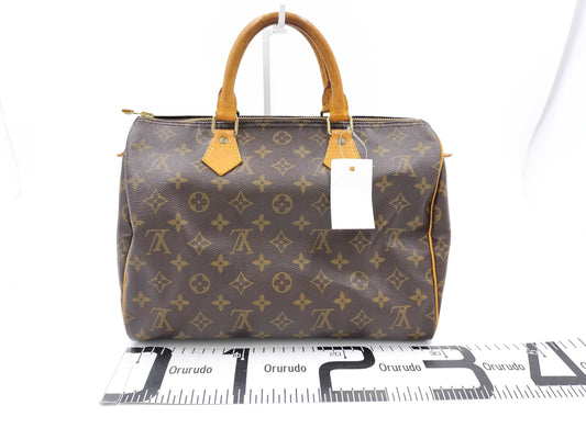 LOUIS VUITTON Monogram M41108 Speedy 30 Handbag with Lock