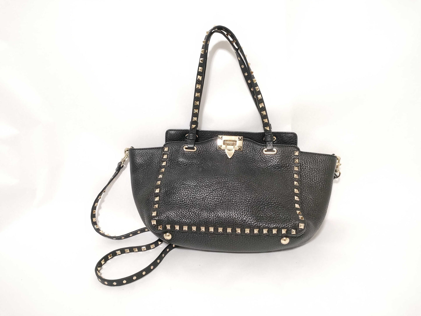 VALENTINO Black 2-Way Shoulder Handbag