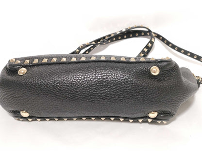 VALENTINO Black 2-Way Shoulder Handbag