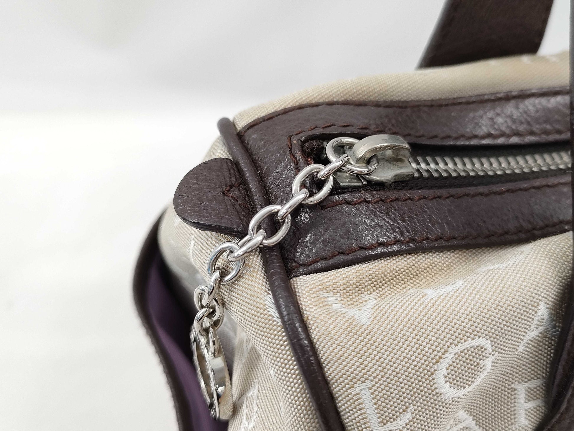 BVLGARI Logomania Logomania Hand Nylon x Canvas Handbag
