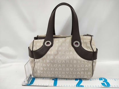 BVLGARI Logomania Logomania Hand Nylon x Canvas Handbag