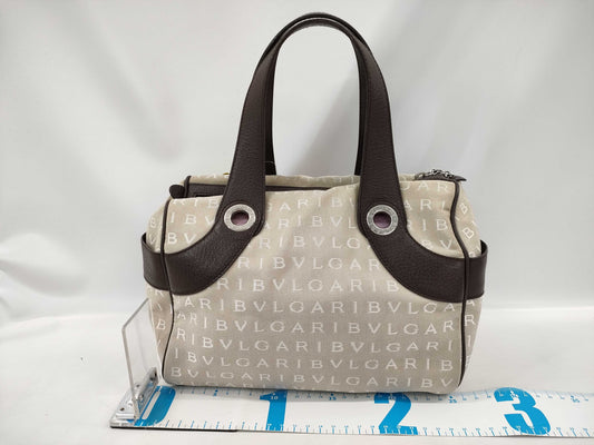 BVLGARI Logomania Logomania Hand Nylon x Canvas Handbag