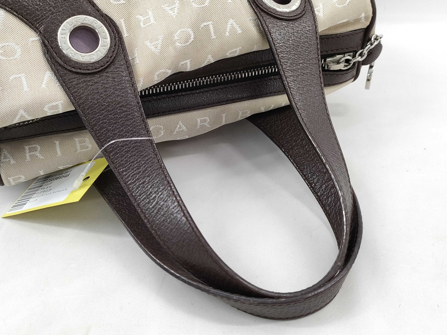 BVLGARI Logomania Logomania Hand Nylon x Canvas Handbag