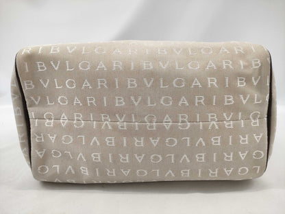 BVLGARI Logomania Logomania Hand Nylon x Canvas Handbag
