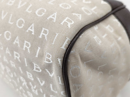 BVLGARI Logomania Logomania Hand Nylon x Canvas Handbag
