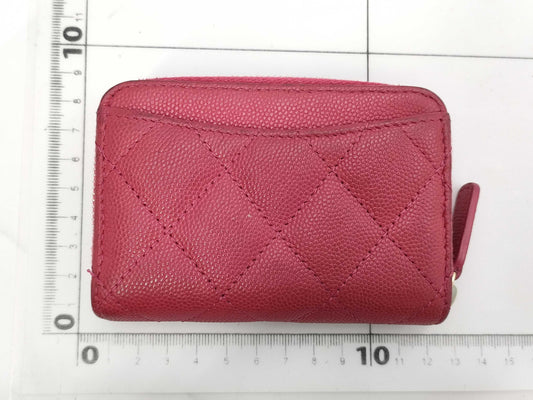 CHANEL Caviar Leather Classic Zip Coin Purse with G Hardware