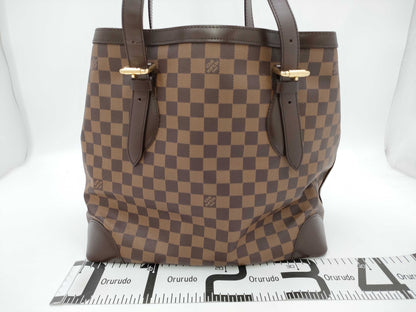 LOUIS VUITTON Damier N51204 Hampstead MM Shoulder Bag with Marker Pen Marks on Pocket