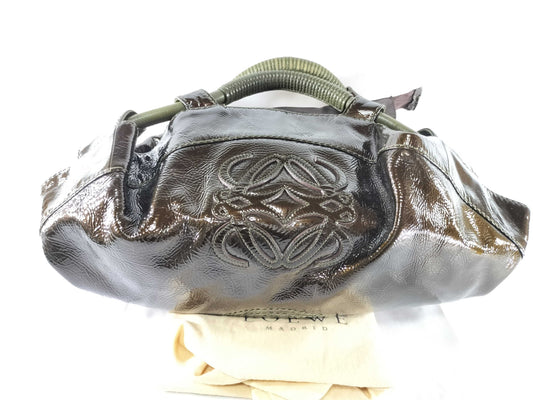 LOEWE Nappa Aire Handbag Enamel Handbag