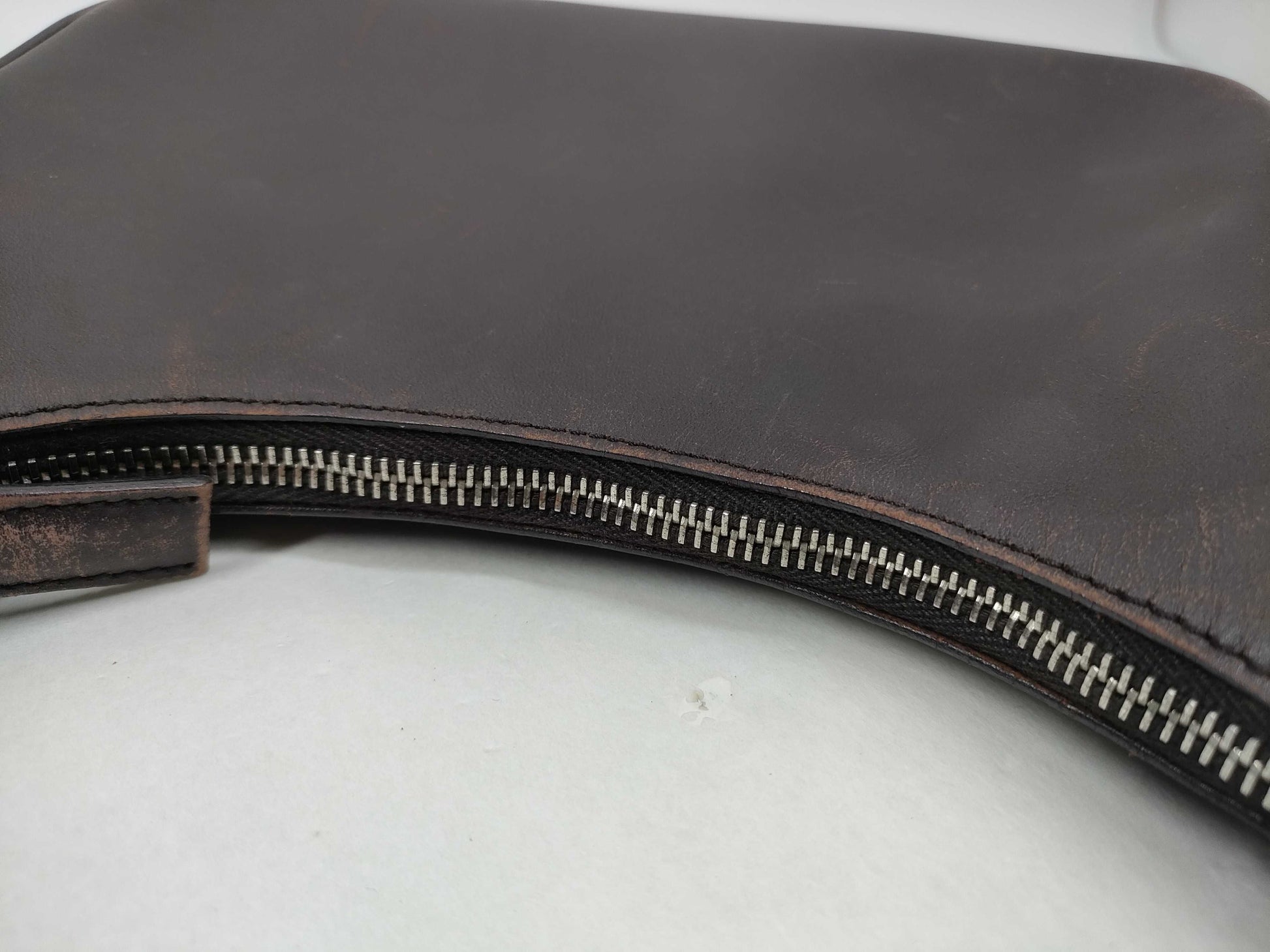 PRADA Logo Half Moon Shoulder Bag