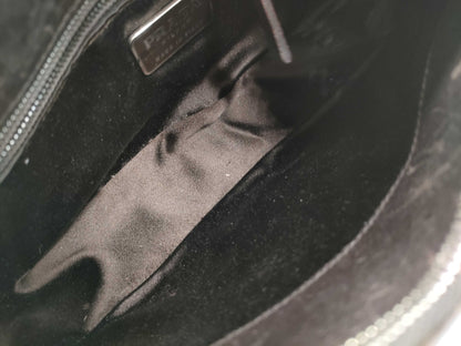 PRADA Logo Half Moon Shoulder Bag