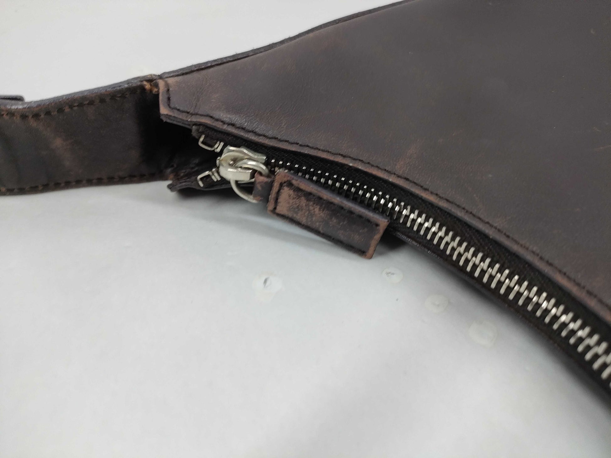 PRADA Logo Half Moon Shoulder Bag