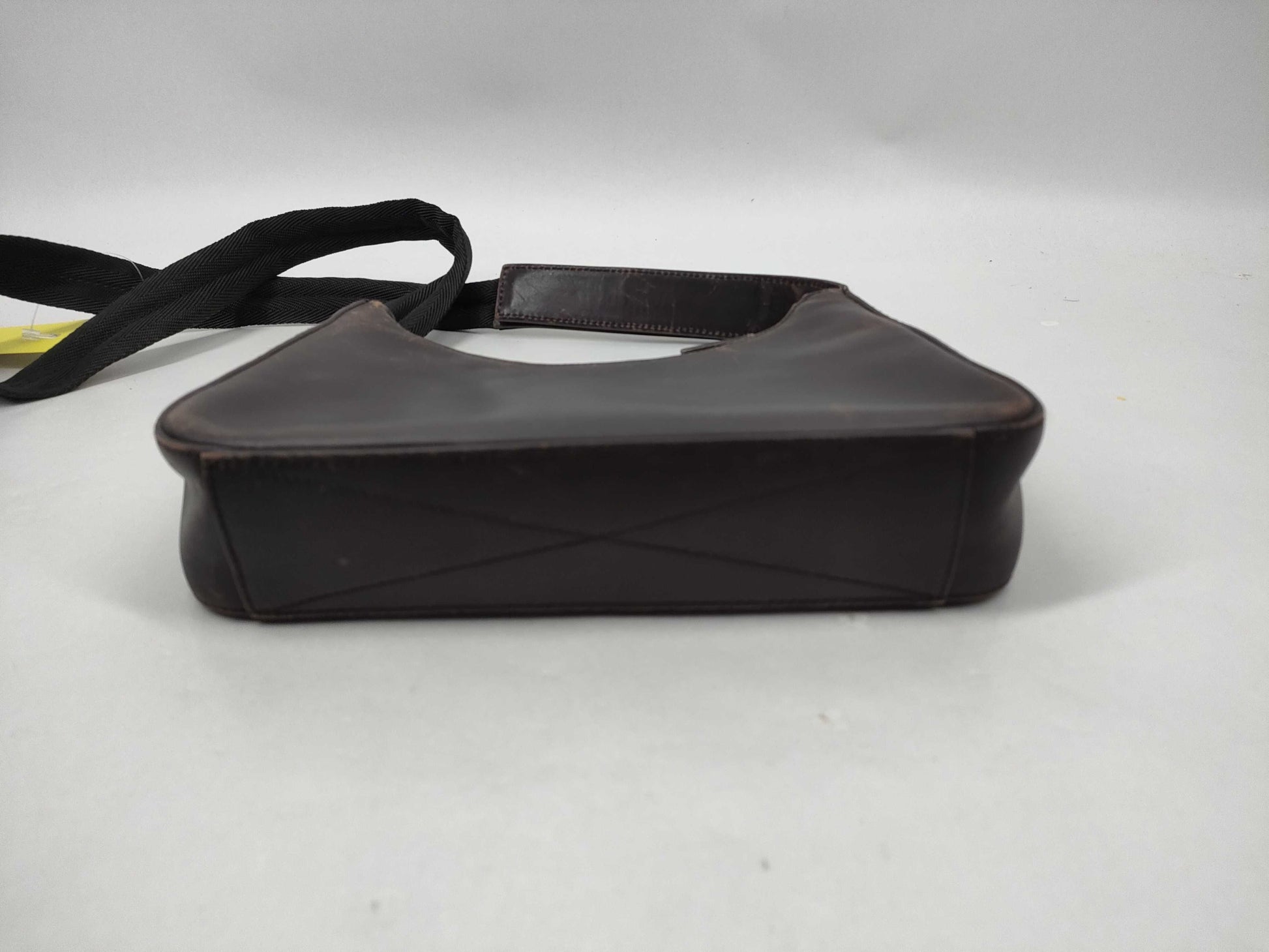 PRADA Logo Half Moon Shoulder Bag