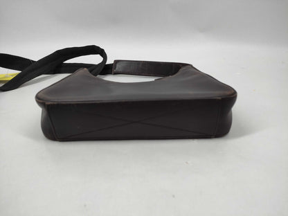 PRADA Logo Half Moon Shoulder Bag