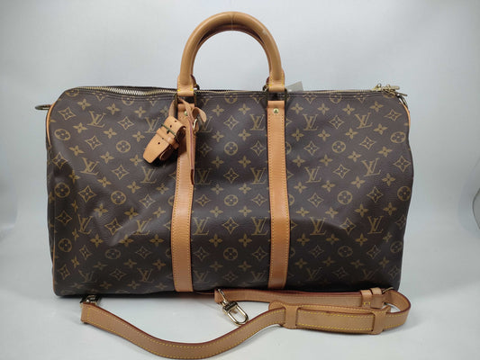 LOUIS VUITTON Monogram M41416 Keepall Bandouliere 50 Boston Bag