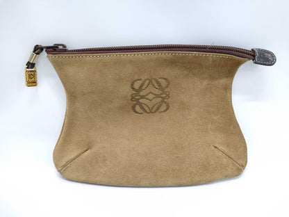 LOEWE Anagram Suede Pouch