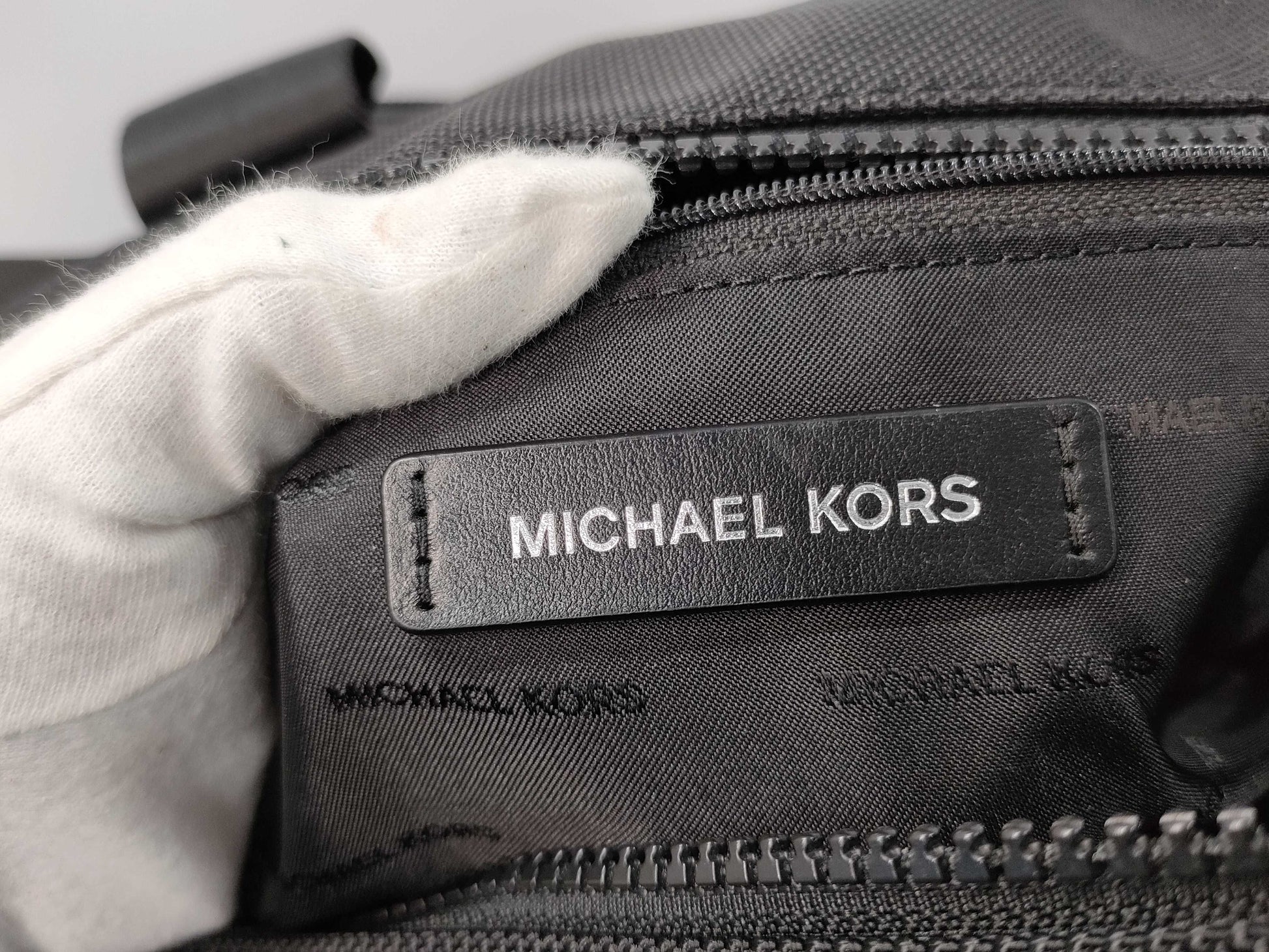 Michael Kors Nylon Boston Bag with ST, Black, Excellent Condition