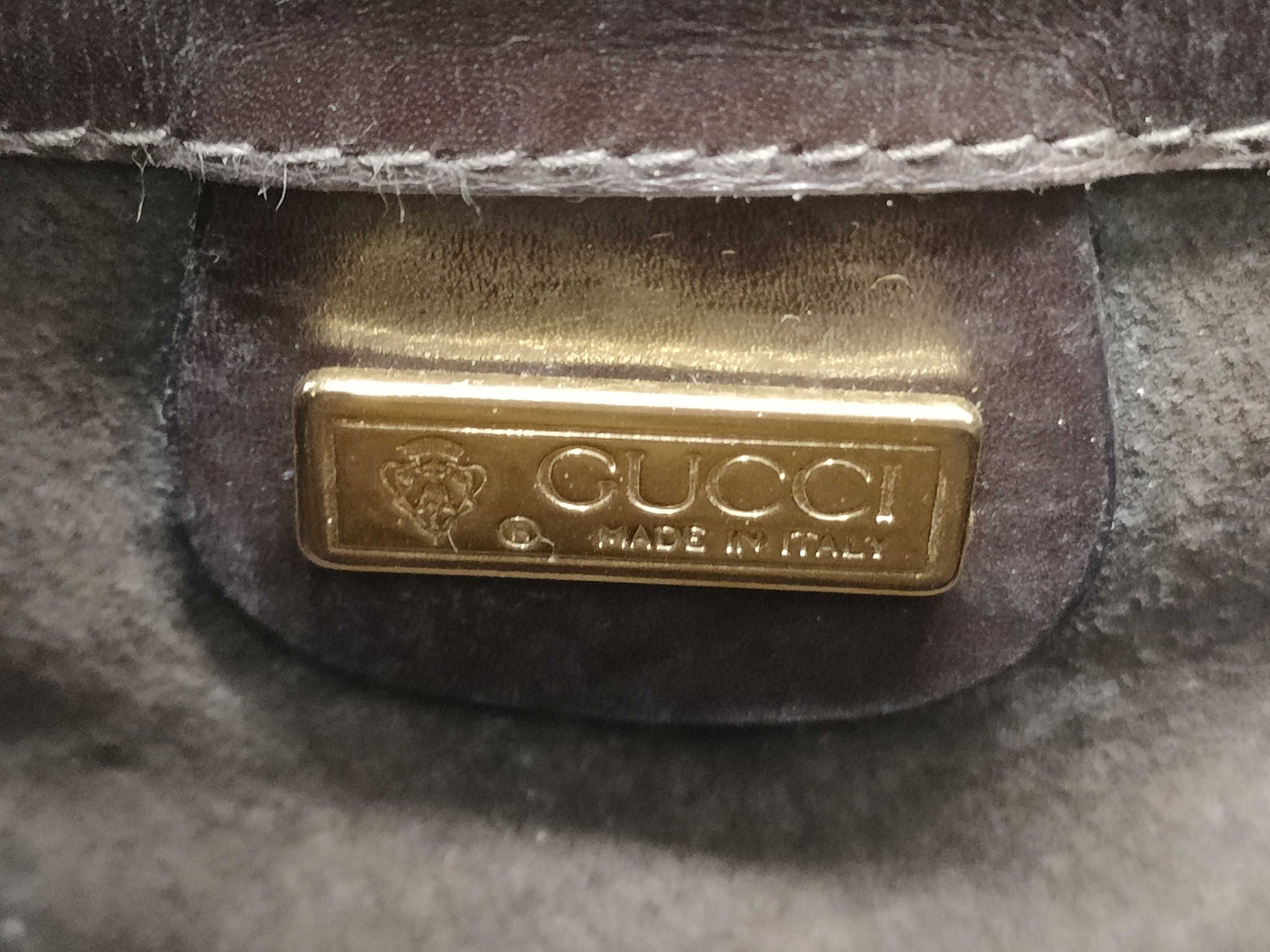 GUCCI Old/Handbag/Swivel Clasp Handbag