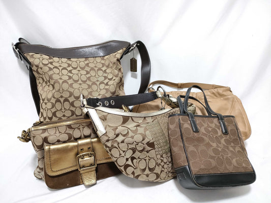 5 COACH Signature Brand Bags Coach/Anteprima Handbags