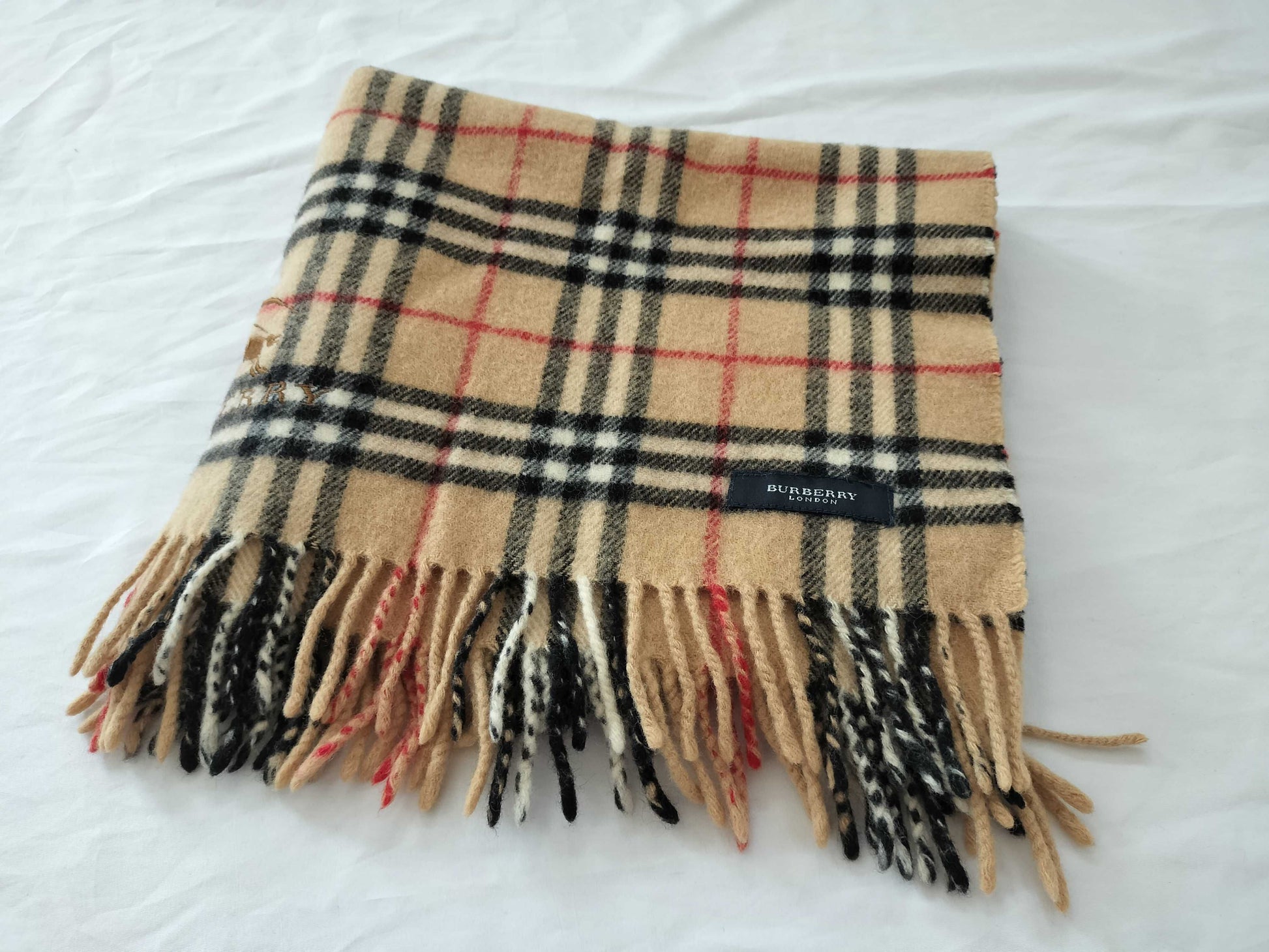 BURBERRY Check Pattern Scarf Scarf