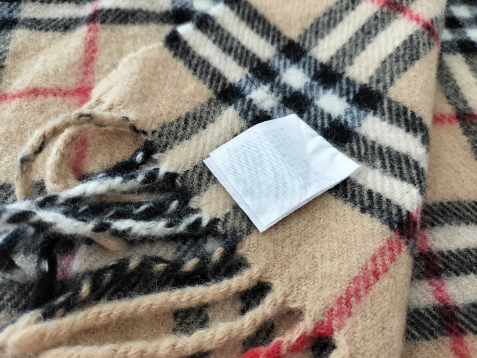 BURBERRY Check Pattern Scarf Scarf