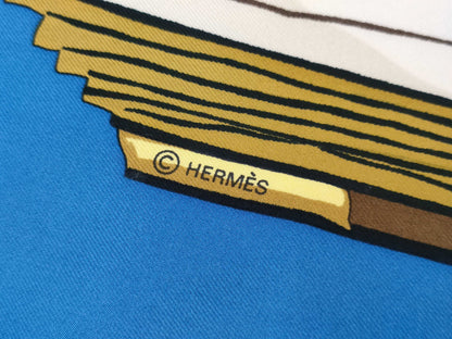 HERMES Carre Carre 90 Buckle Workshop Scarf without quality tag