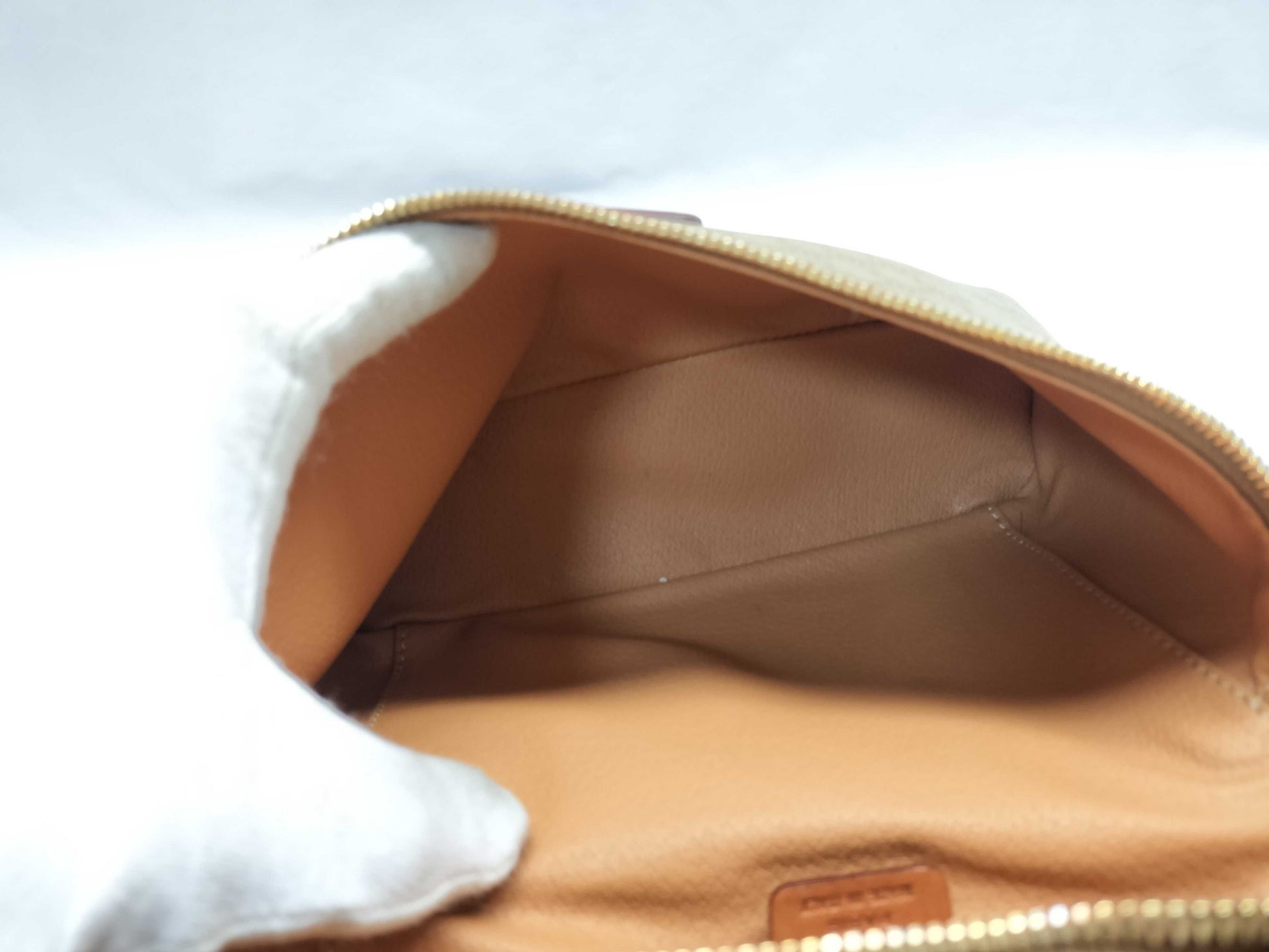 CELINE PVC Leather Macadam Pattern M95 Vanity Bag