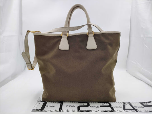 PRADA Jacquard/Tote Bag/2WAY/Logo Tote Bag