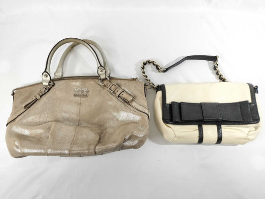 COACH Kate Spade Leather Bag 3-Piece Handbag Set