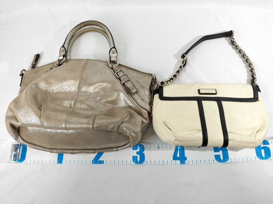 COACH Kate Spade Leather Bag 3-Piece Handbag Set