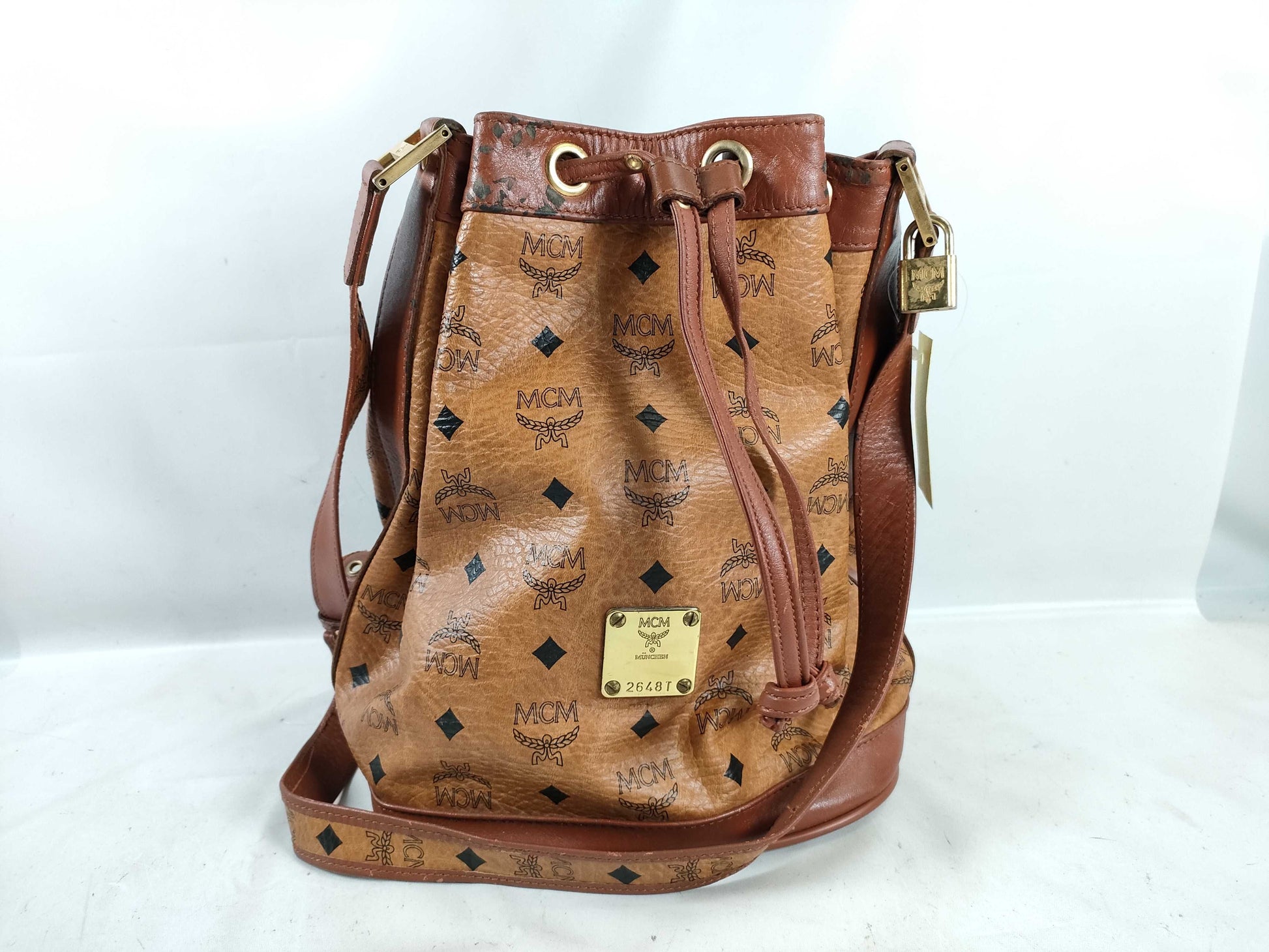 MCM Drawstring Shoulder Bag