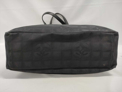 CHANEL New Travel Line GM Nylon and Leather Tote Bag, Black
