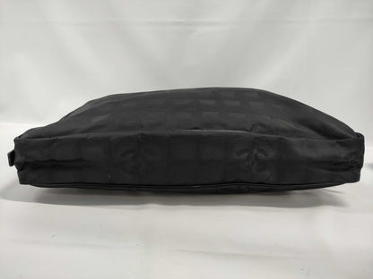 CHANEL New Travel Line Nylon x Leather Business Bag Black Tote Bag