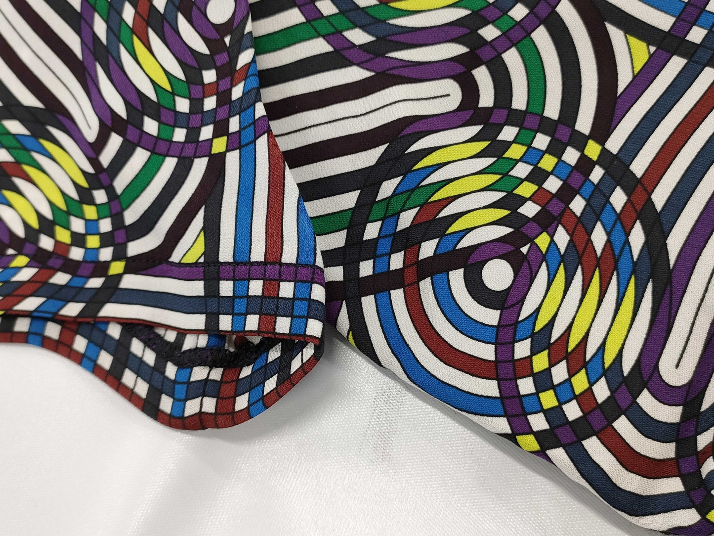 HERMES Geometric Pattern Tops Tops