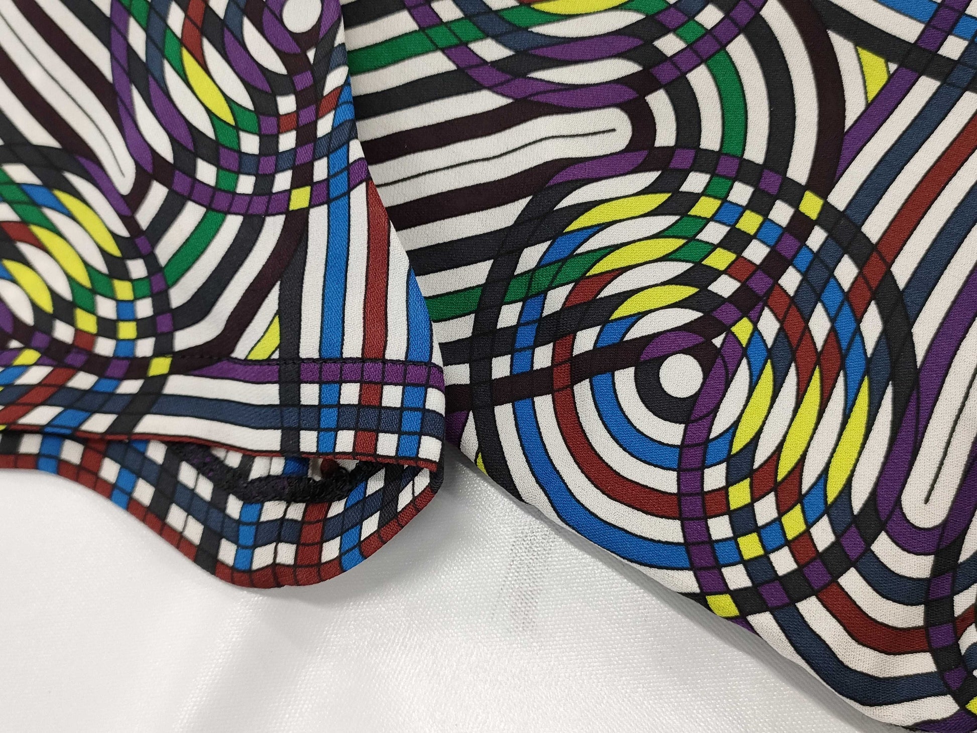 HERMES Geometric Pattern Tops Tops