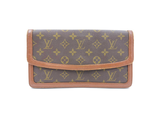 LOUIS VUITTON Monogram Pochette Dame Clutch Bag