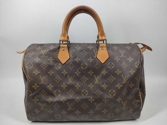 LOUIS VUITTON Monogram M41107 Speedy 35 Boston Bag