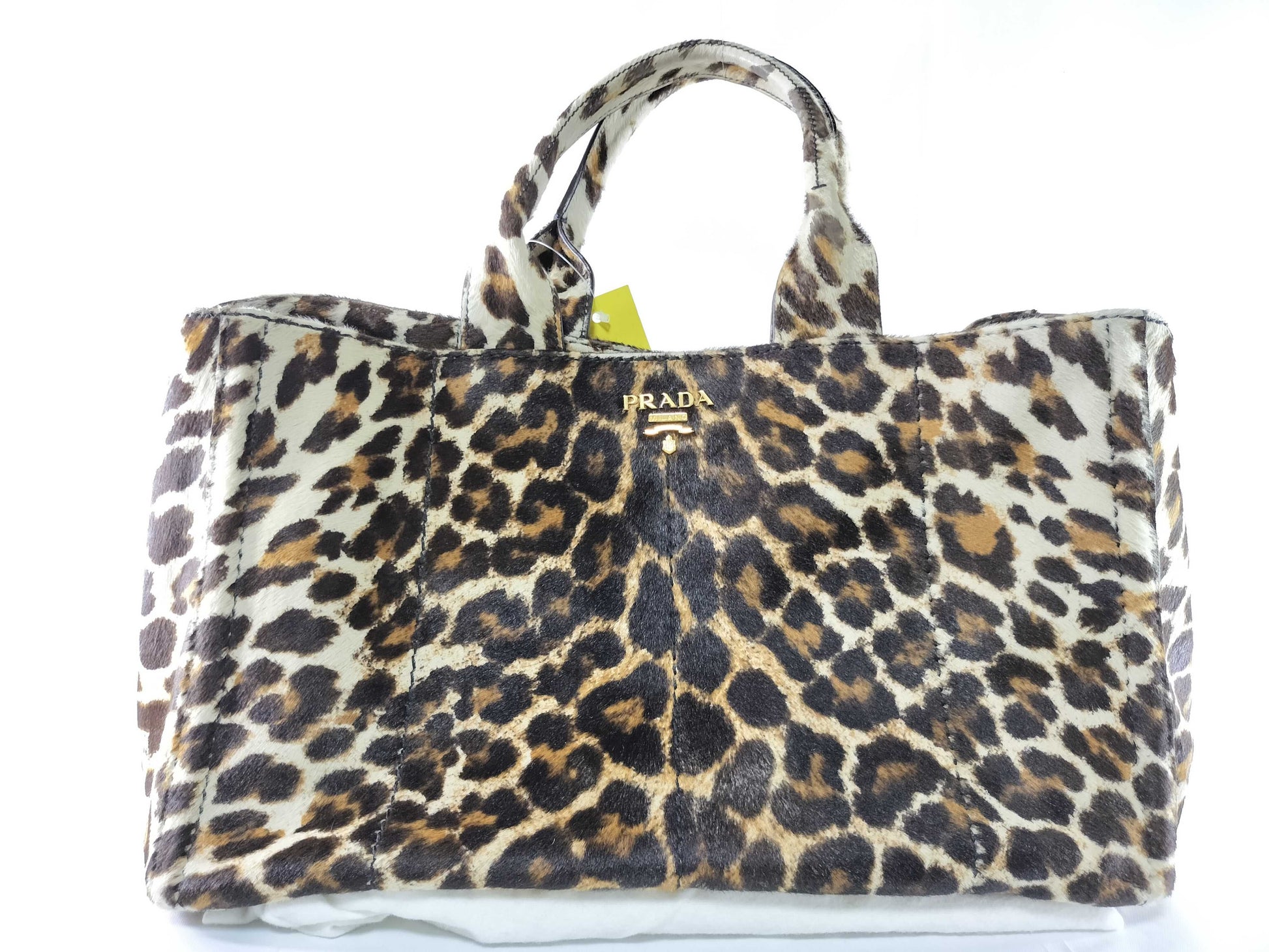 PRADA Leopard Print Tote Bag