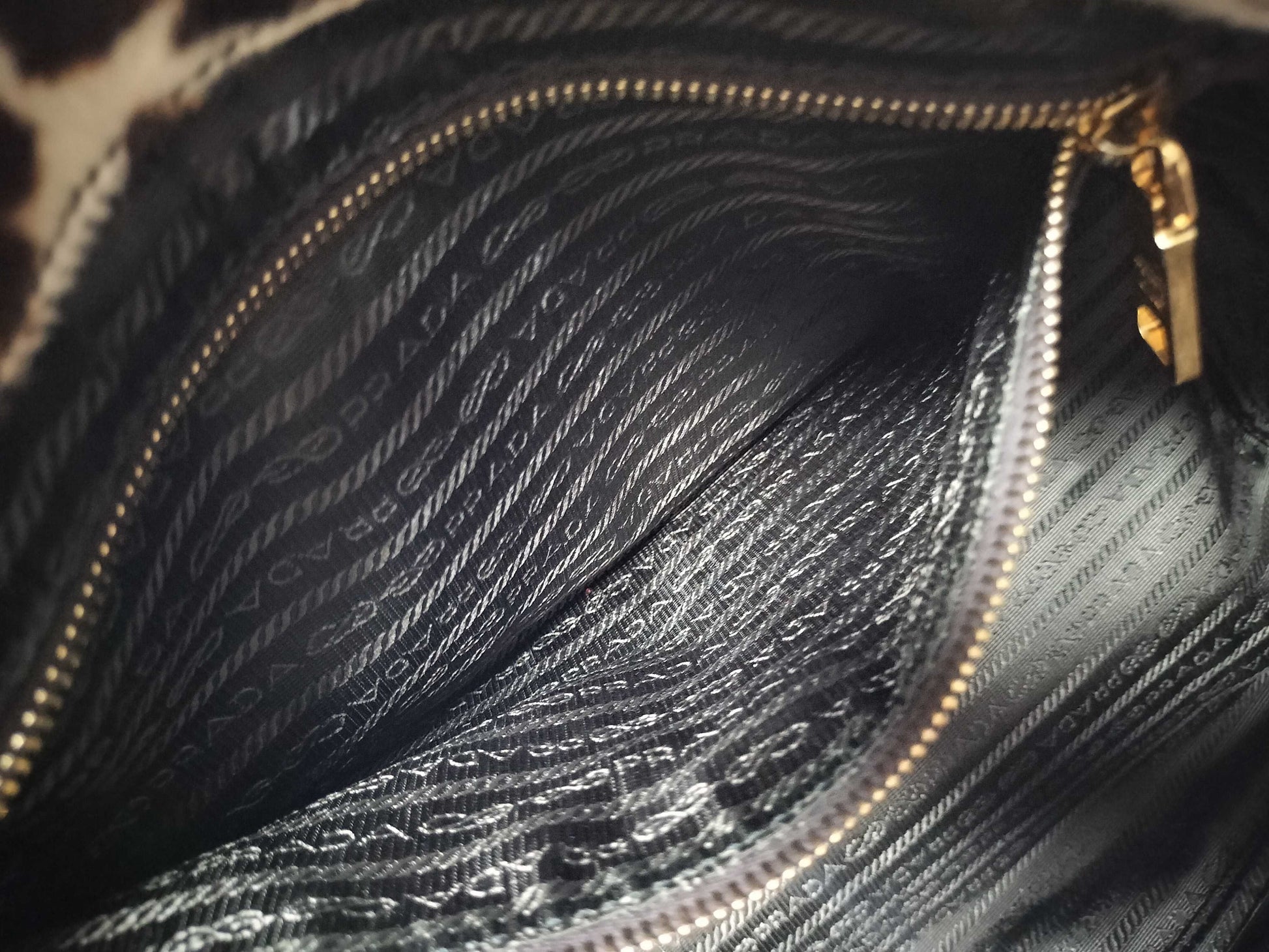 PRADA Leopard Print Tote Bag