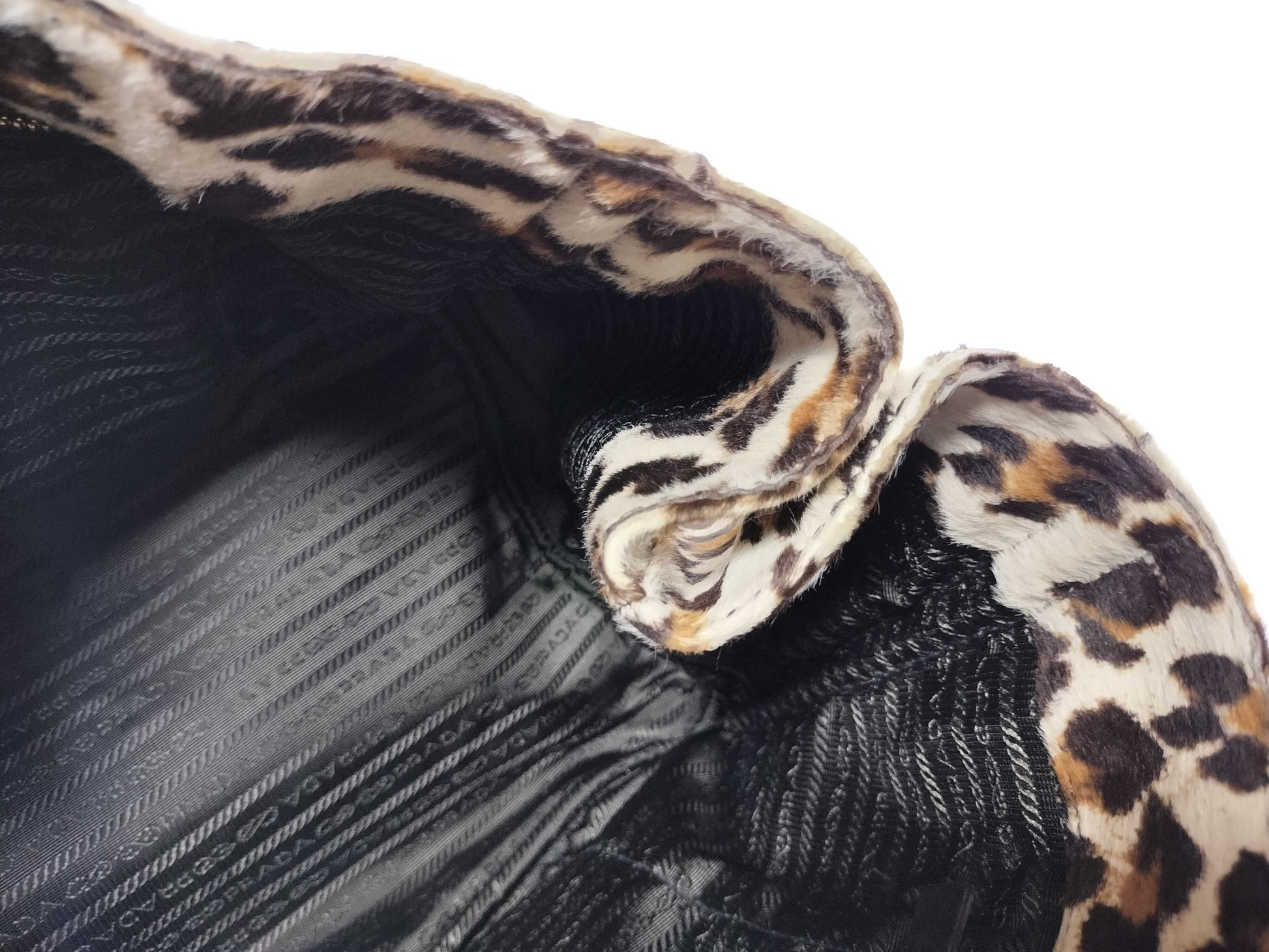 PRADA Leopard Print Tote Bag