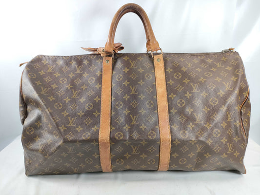LOUIS VUITTON RFID Unverified 823** Monogram M41422 Keepall 60 Boston Bag