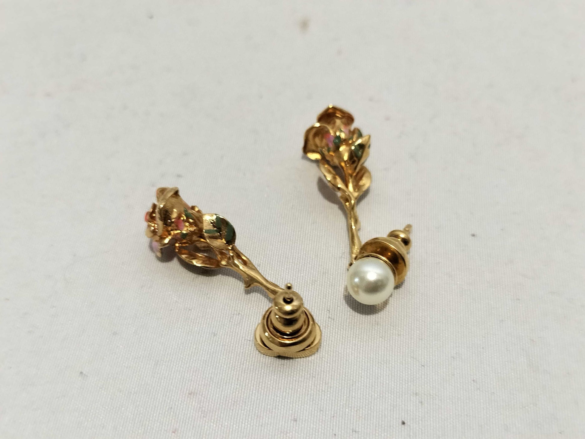 Dior Gold Earrings/Rose/CD/Pearl Earrings