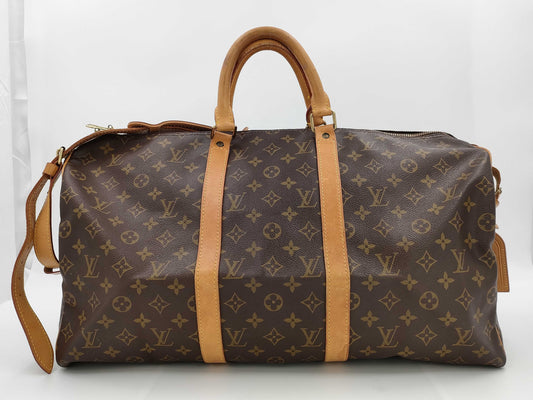 LOUIS VUITTON Monogram M41416 Keepall Bandouliere 50 Boston Bag