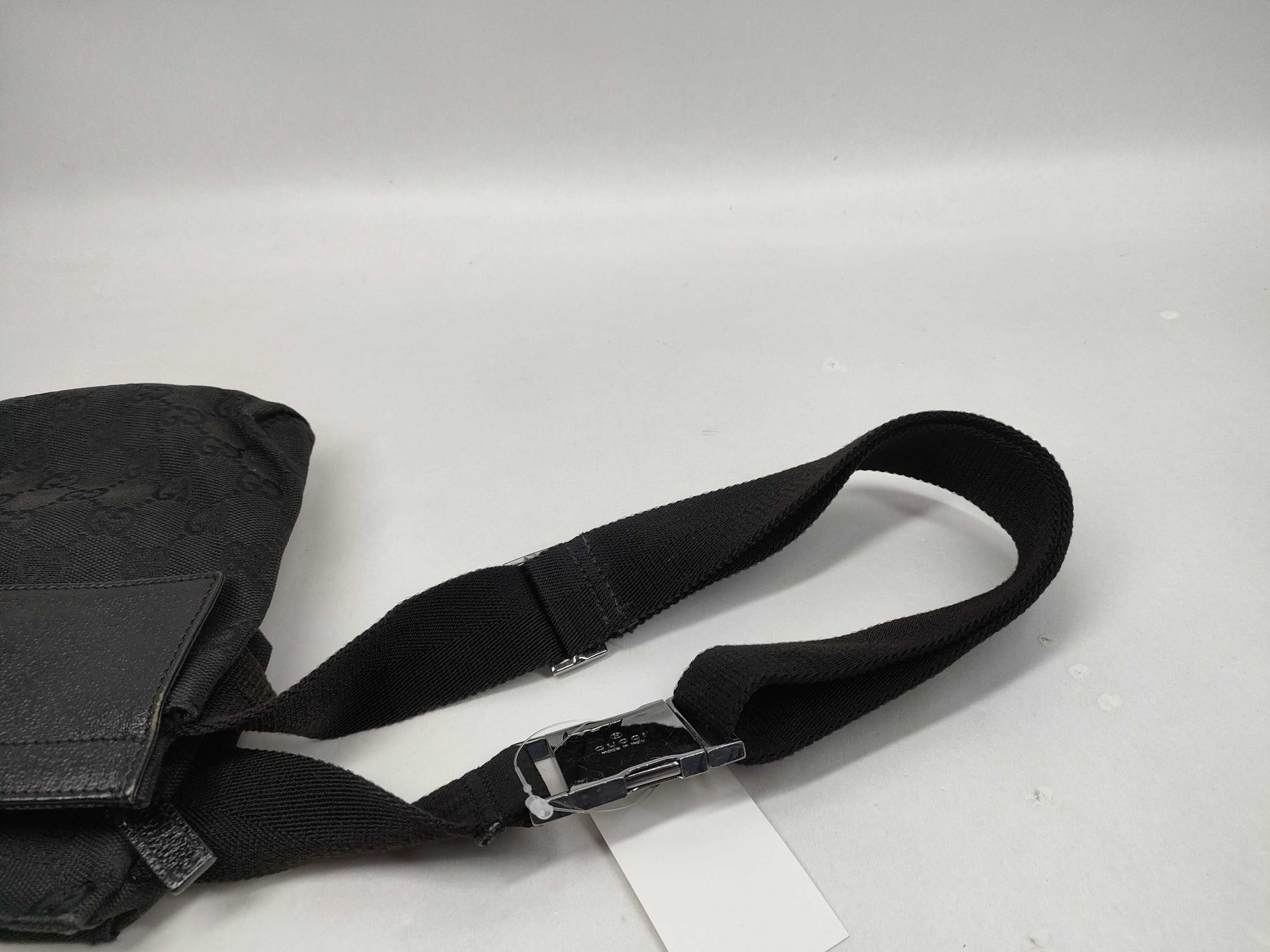 GUCCI GG Canvas 28566 Body Bag Black Shoulder Bag