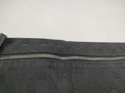 GUCCI GG Canvas 28566 Body Bag Black Shoulder Bag