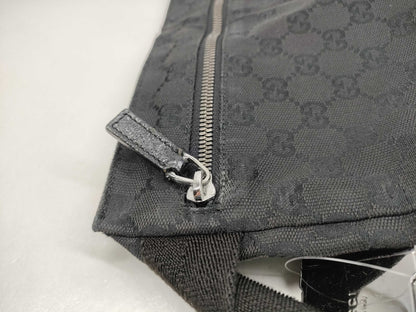 GUCCI GG Canvas 28566 Body Bag Black Shoulder Bag
