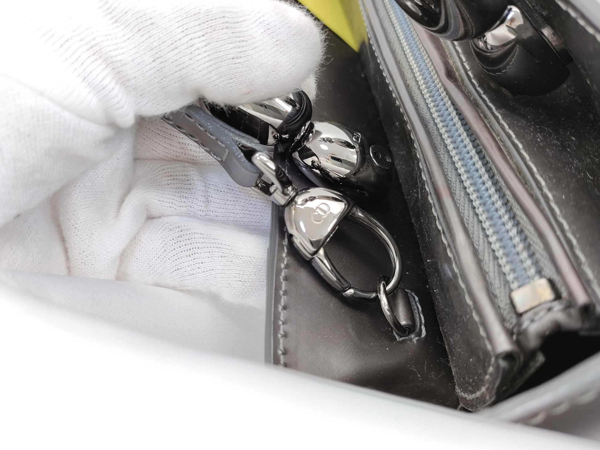Dior Maris Pearl 2-Way Gray Handbag
