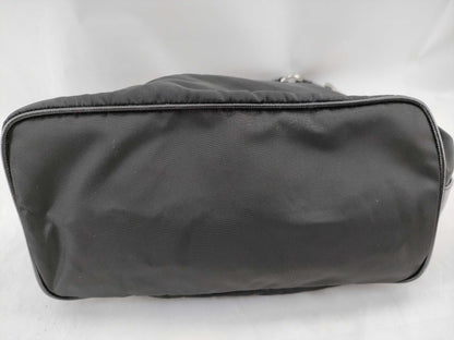 PRADA nylon one-shoulder shoulder bag with leather handles