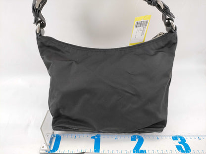 PRADA nylon one-shoulder shoulder bag with leather handles